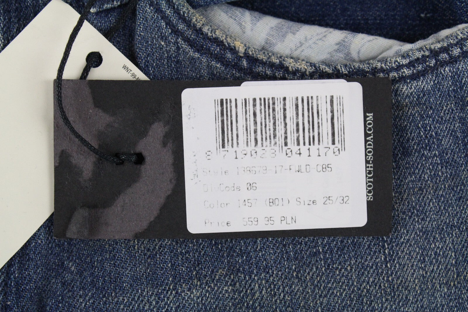 SCOTCH &amp; SODA moteriški džinsai W25/L32 Boyfriend lininiai, su dirbtiniais dėmėmis 