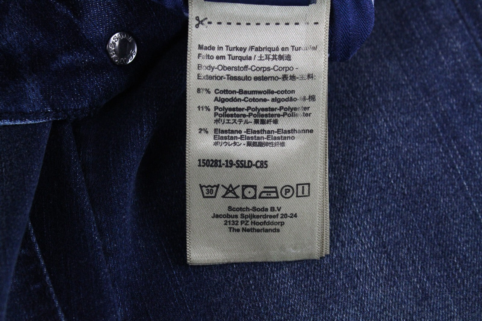 SCOTCH &amp; SODA moteriški džinsai W24/L32 La Bohemienne vidutinio liemens aptempti džinsai su raišteliais 