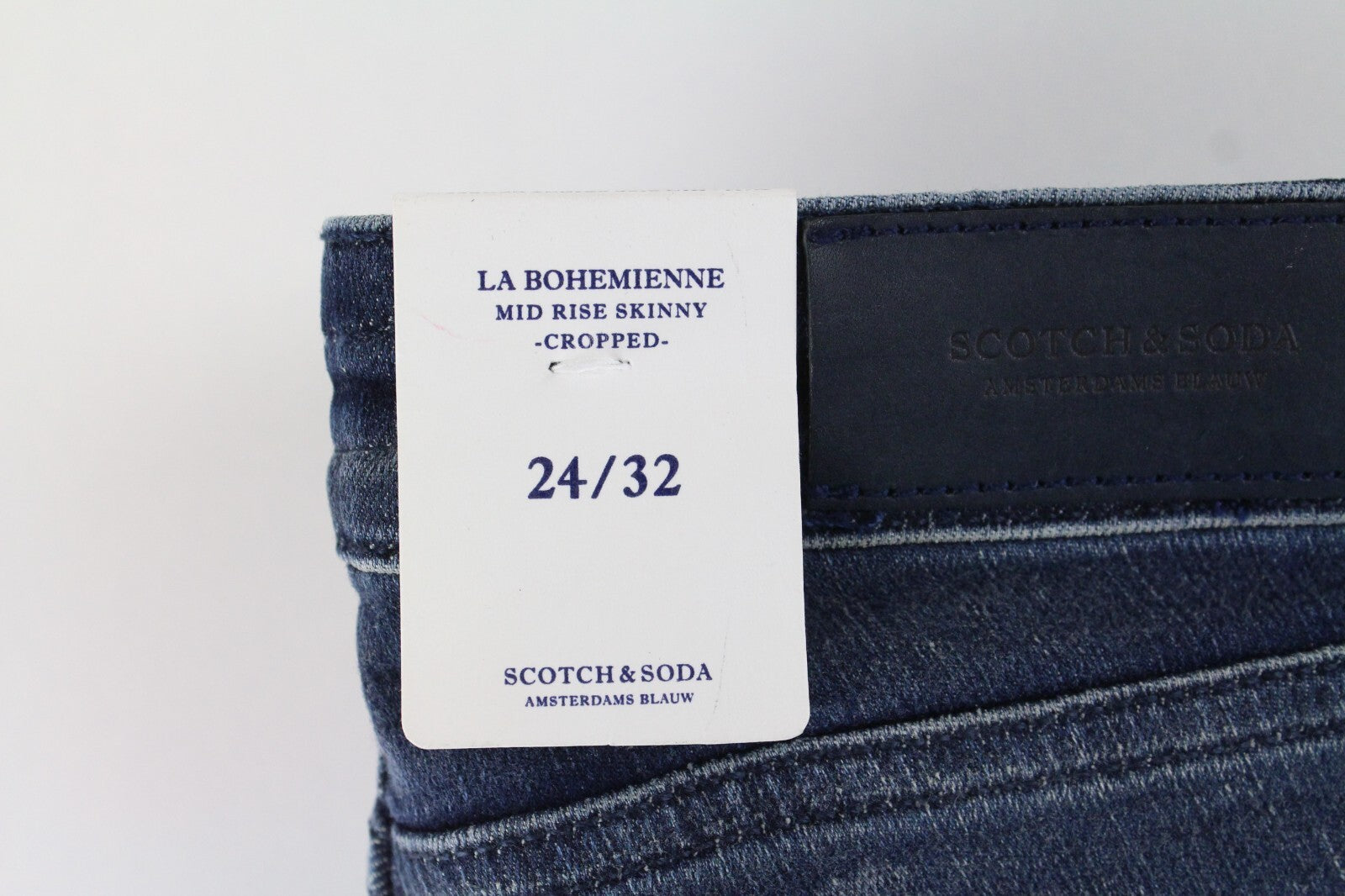 SCOTCH &amp; SODA moteriški džinsai W24/L32 La Bohemienne vidutinio liemens aptempti džinsai su raišteliais 