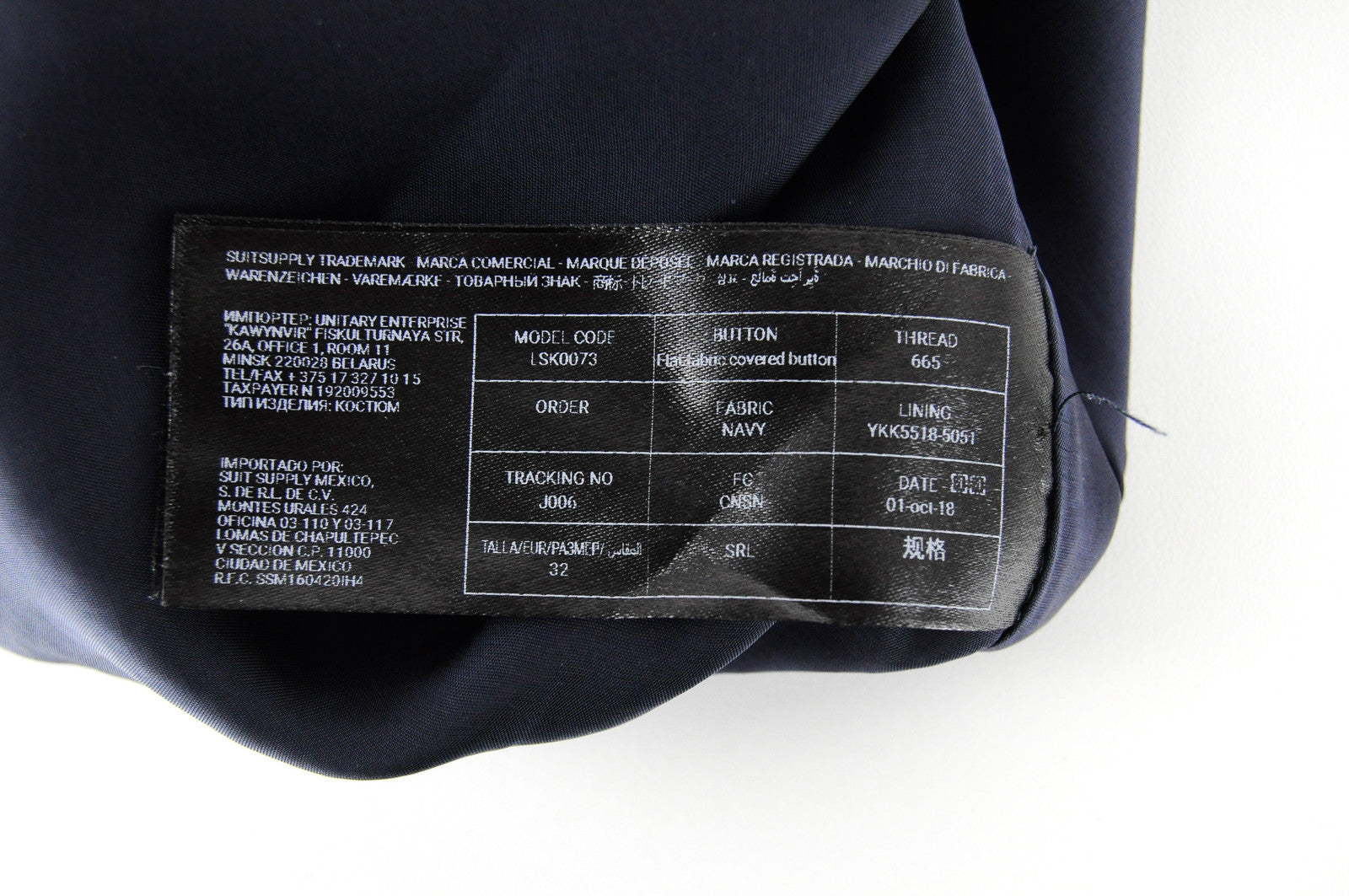 SUISTUDIO Darwin Women's Navy Wool Blend Skirt UK6 Stretch Lined Formal Wear