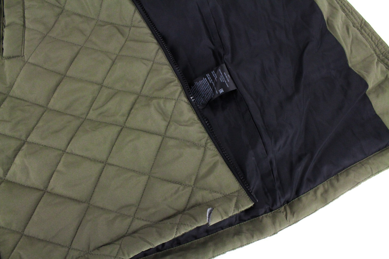 ONLY moteriška striukė M, plona, ​​gobtuvu, chaki spalvos, dygsniuota, šilta, ilga 