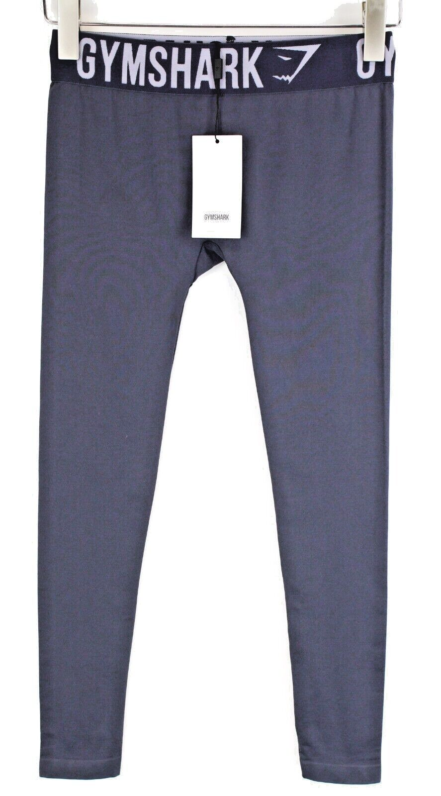 GYMSHARK Womens Leggings XS Blue Stretchy  Waistband  Activewear