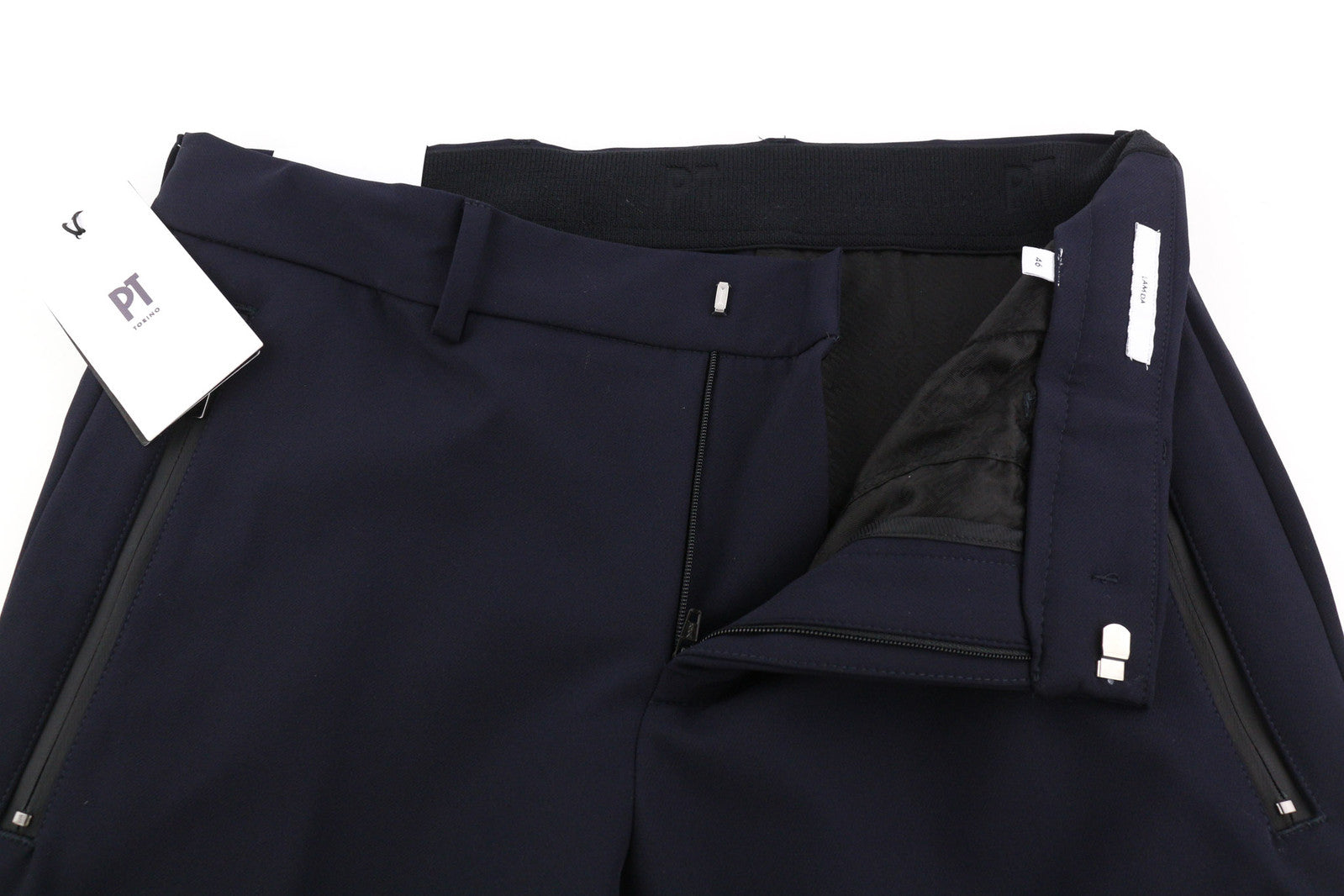 PT TORINO Lamda vyriškos kelnės 46 W30 plonos užtrauktuku užsegamos kišenės poliamido mišinio laisvalaikio stiliaus 