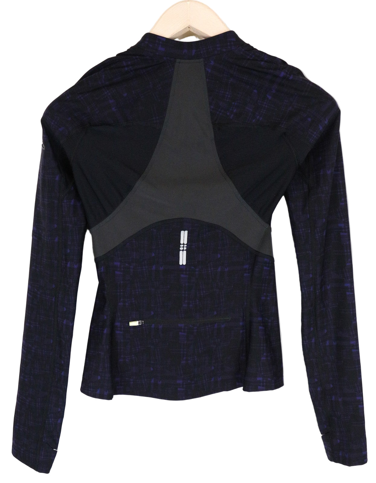 Prakaituotas „BETTY XS Cadence“ violetinis džemperis su tampriu bėgimo sportiniu viršumi moterims 