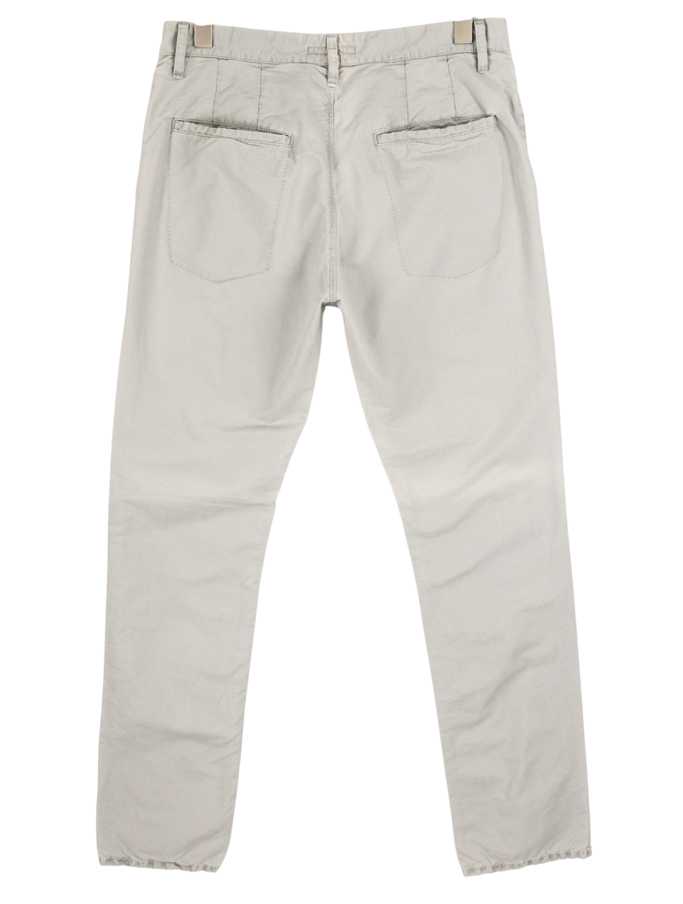 NUDIE JEANS chaki spalvos įprastos vyriškos kelnės W32/L34 organinės medvilnės „Moon Dust“ chino spalvos 