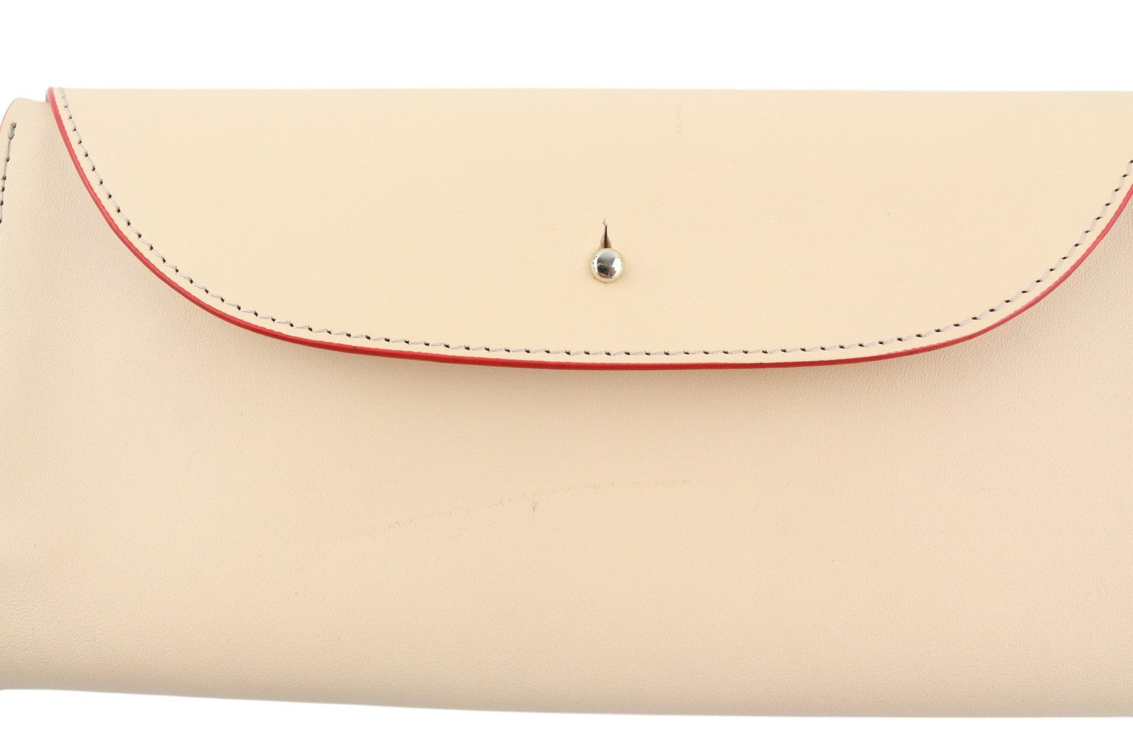 COMPTOIR DES COTONNIERS Stripes Fiery Moteriška piniginė OS Smėlio spalvos oda RRP 125 € 