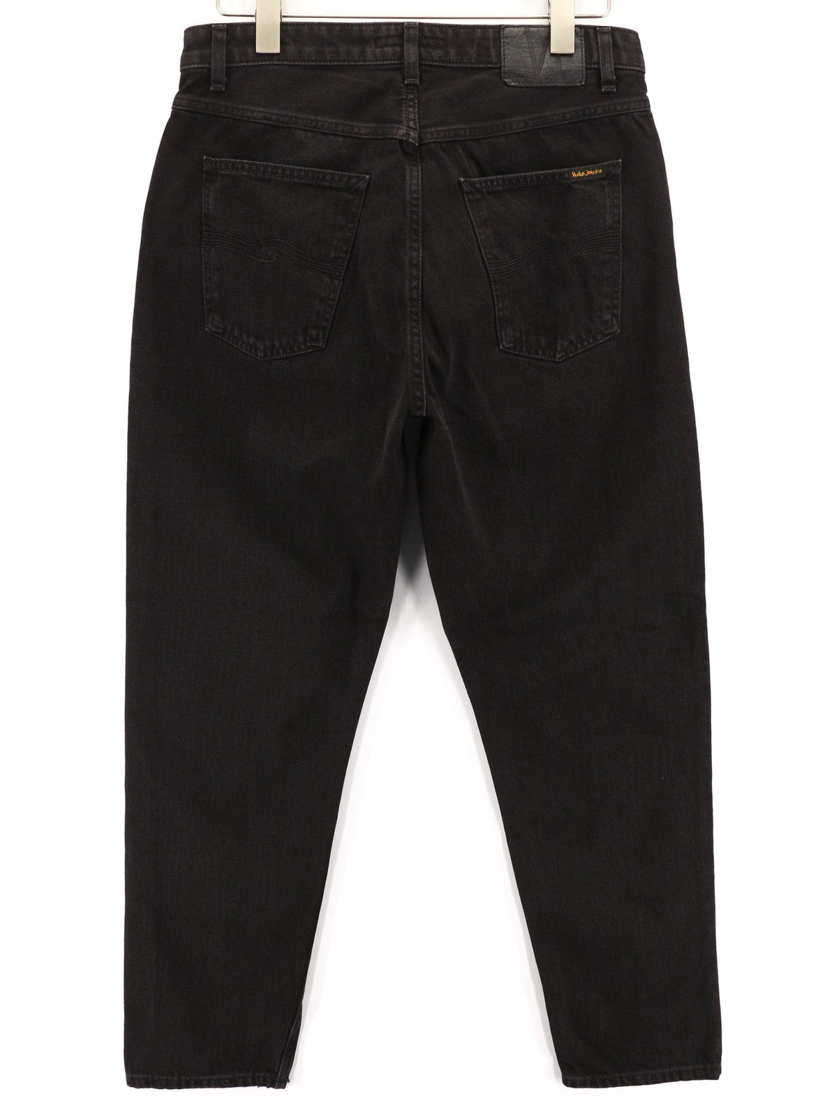 NUDIE JEANS Breezy Britt Womens Jeans W32/L30 Black Worn Zipper  Cotton Denim