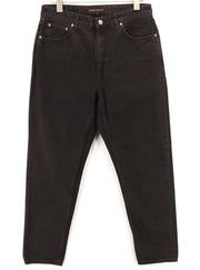 NUDIE JEANS Breezy Britt Womens Jeans W32/L30 Black Worn Zipper Cotton Dark