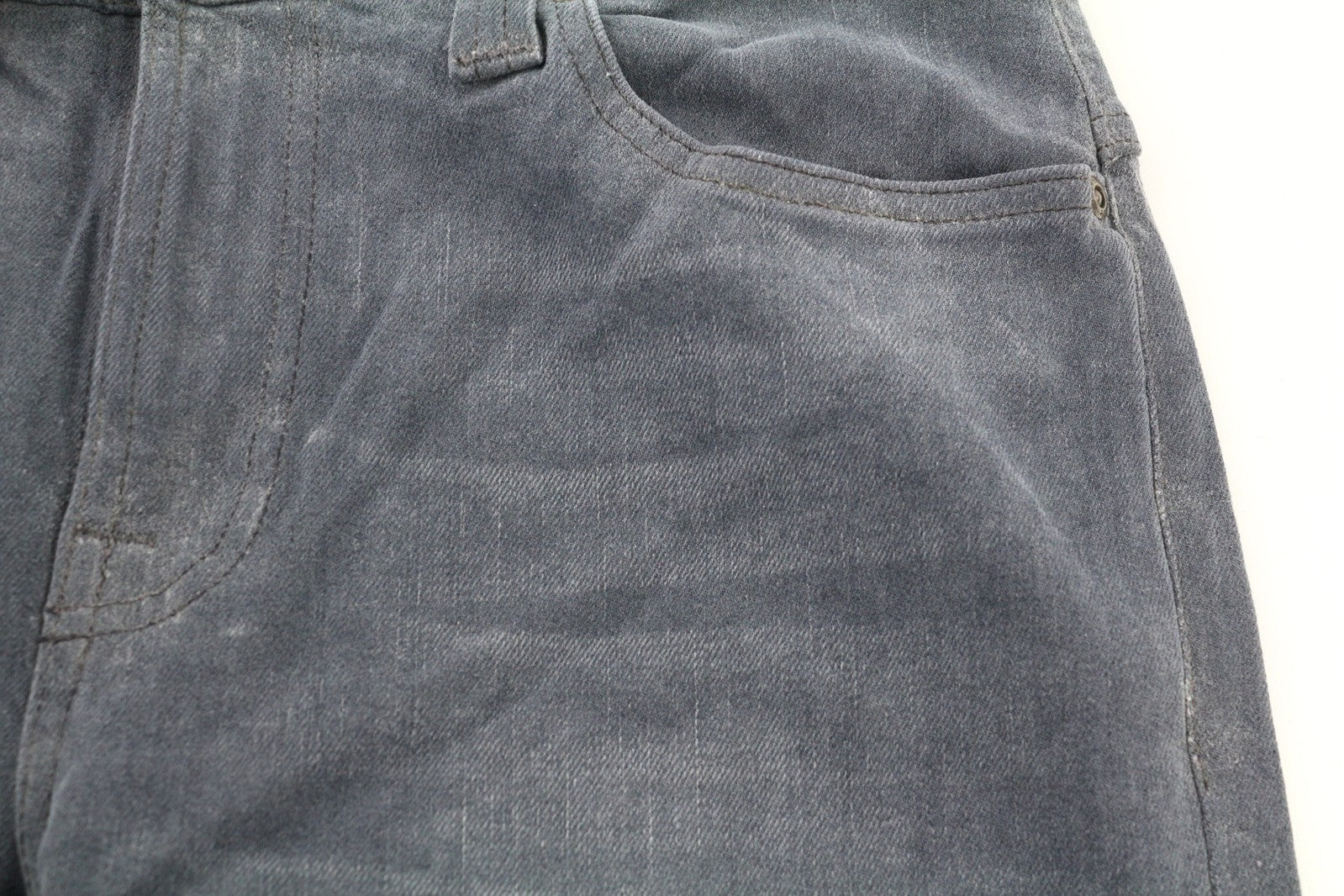 NUDIE JEANS Thin Finn Men Jeans W30/L32 Slim Grey Cotton Elastane Faded Washed