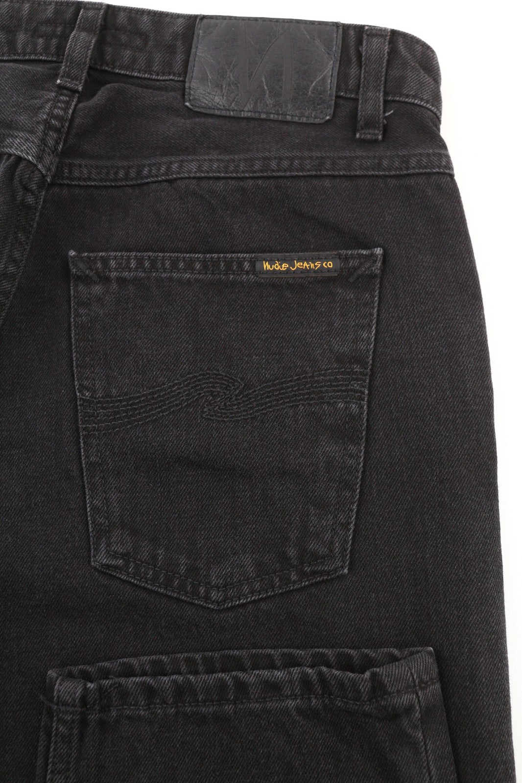 NUDIE JEANS Breezy Britt Womens Jeans W29/L28 Black Worn Zipper  Cotton Denim