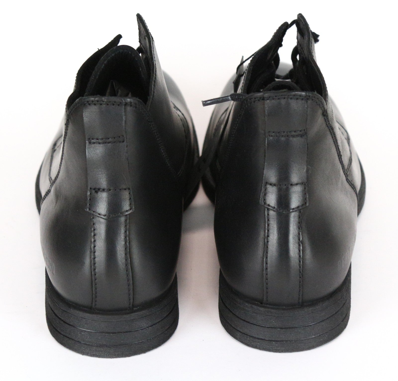 REPLAY vyriški juodi odiniai aukštakulniai laisvalaikio batai EU46 su raišteliais Gunhill modelis 