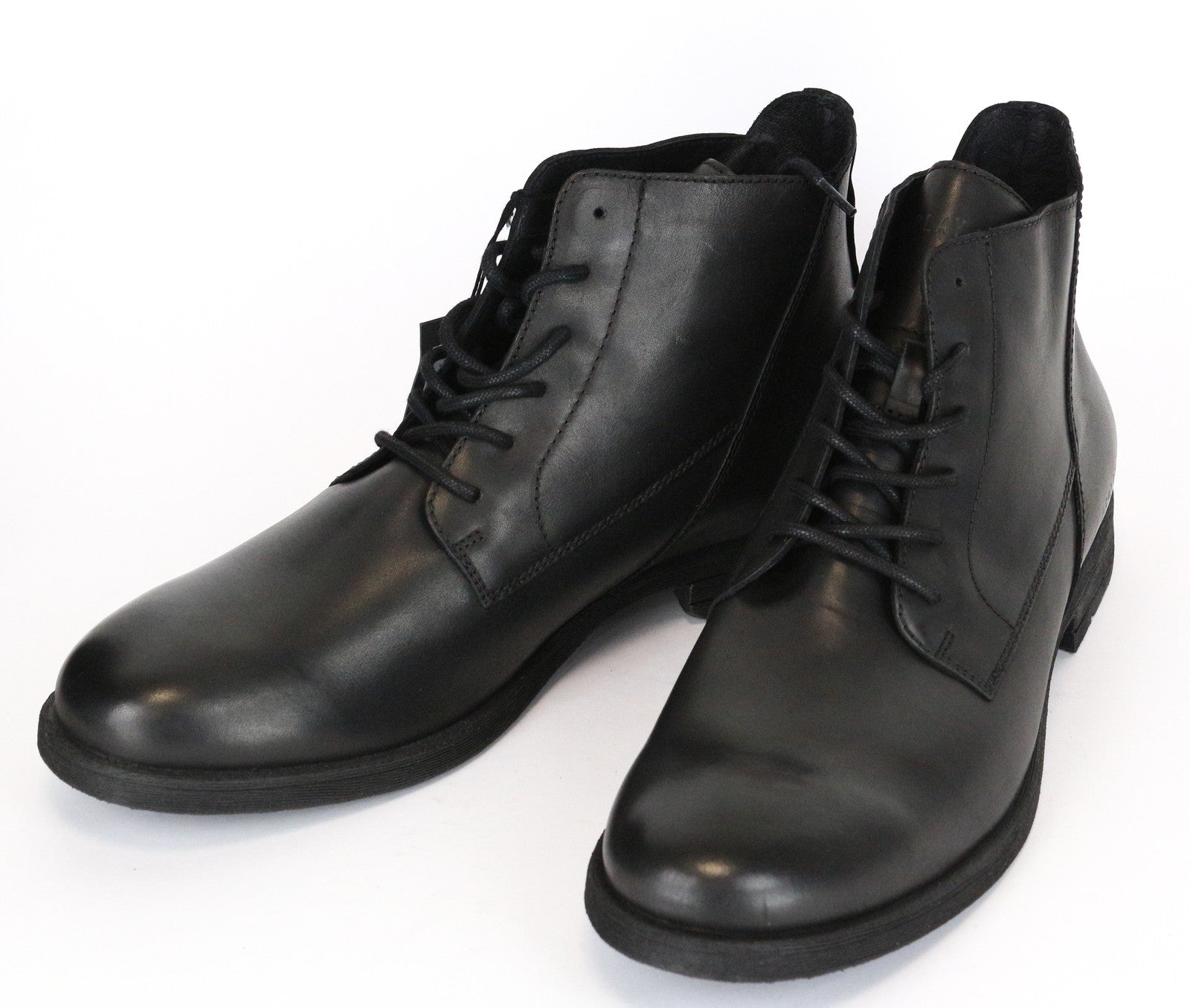 REPLAY vyriški juodi odiniai aukštakulniai laisvalaikio batai EU46 su raišteliais Gunhill modelis 