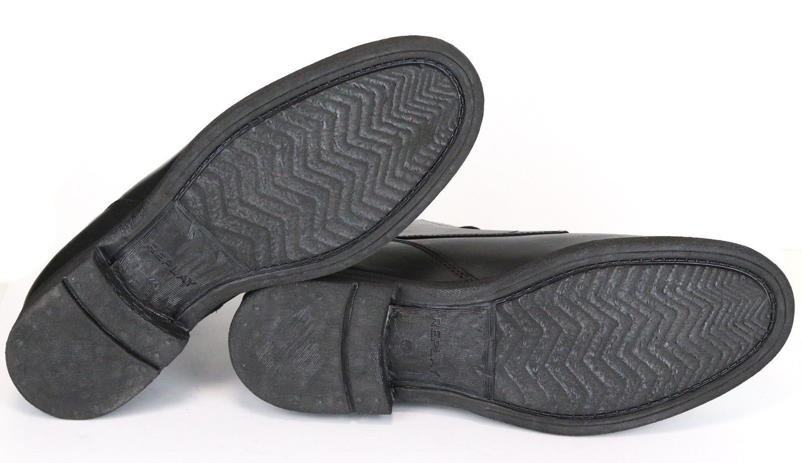 REPLAY vyriški juodi odiniai aukštakulniai laisvalaikio batai EU46 su raišteliais Gunhill modelis 