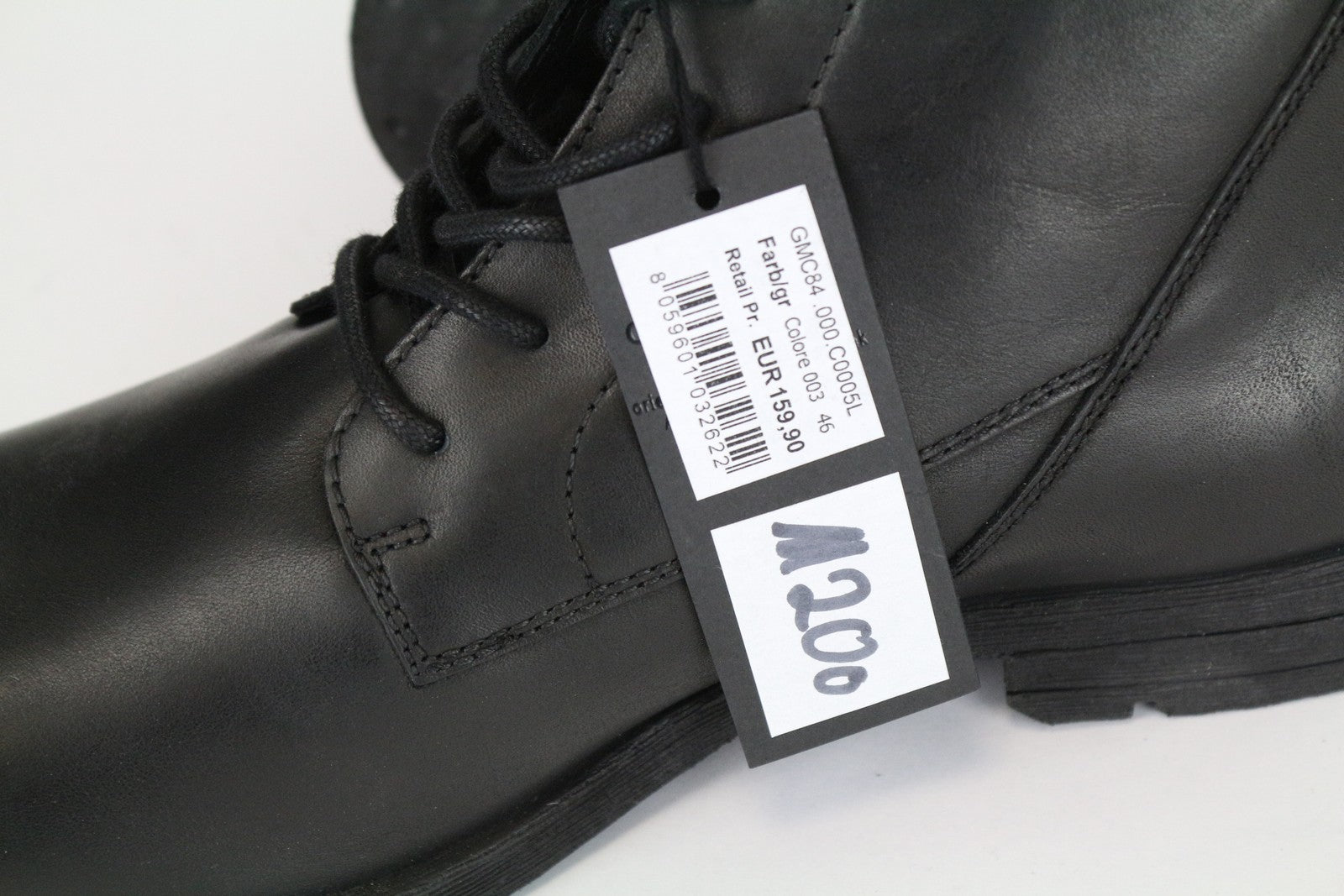 REPLAY vyriški juodi odiniai aukštakulniai laisvalaikio batai EU46 su raišteliais Gunhill modelis 