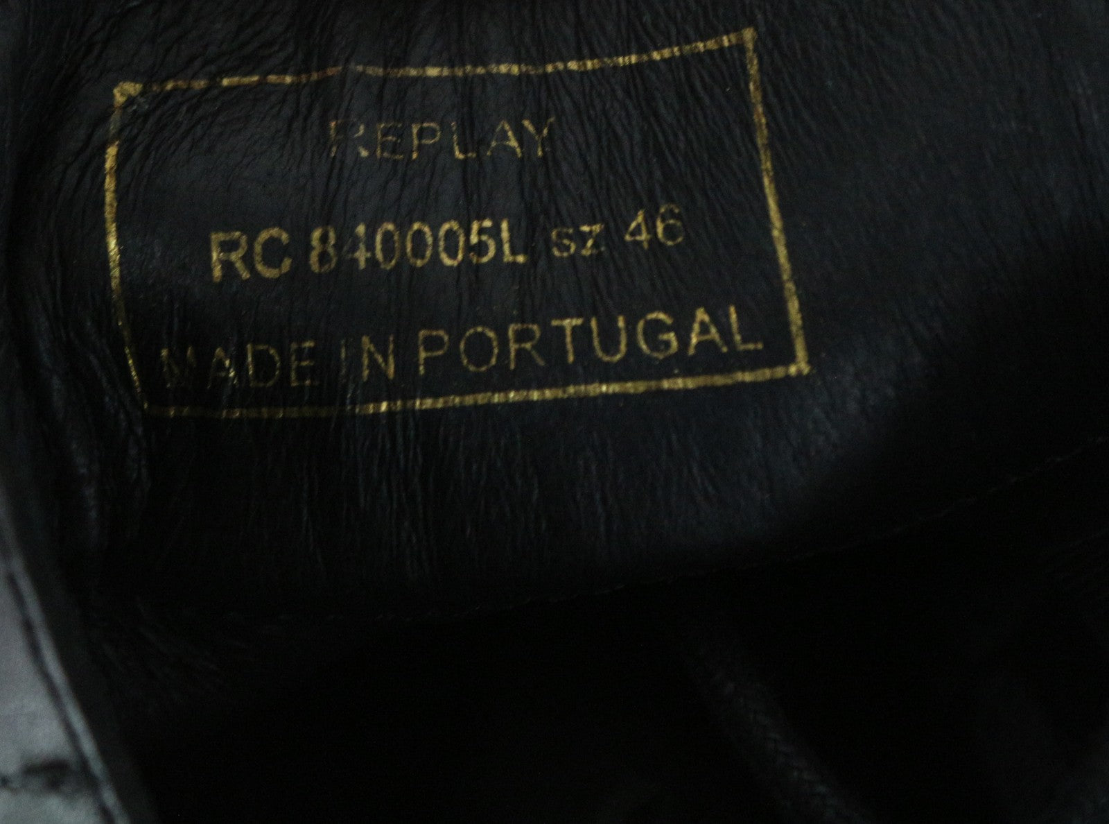 REPLAY vyriški juodi odiniai aukštakulniai laisvalaikio batai EU46 su raišteliais Gunhill modelis 