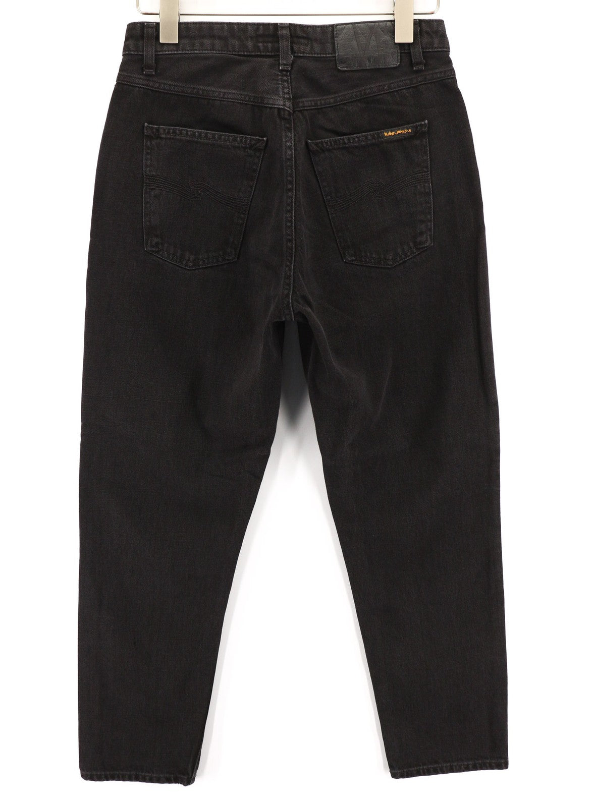 NUDIE JEANS Breezy Britt Womens Jeans W29/L28 Black Worn Zipper  Cotton Denim