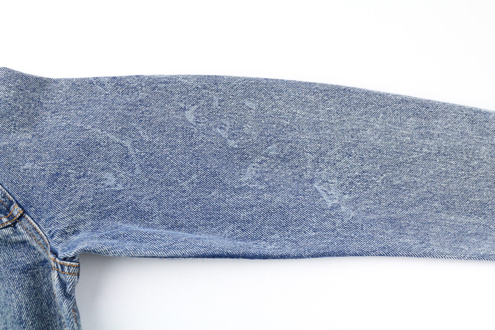 NUDIE JEANS Terry vyriška striukė M džinsinis Sakt &amp; Pepper Indigo su sagomis išskleistas logotipas 