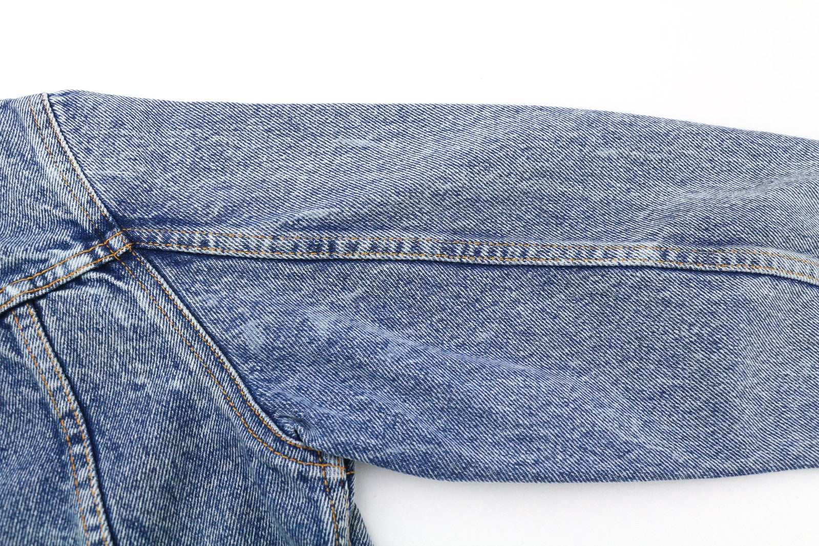 NUDIE JEANS Terry vyriška striukė M džinsinis Sakt &amp; Pepper Indigo su sagomis išskleistas logotipas 