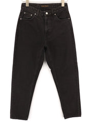 NUDIE JEANS Breezy Britt Womens Jeans W28/L28 Black Worn Zip Fly Cotton Denim