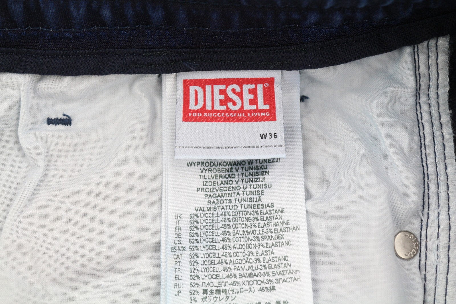 DIESEL D-Strukt Jogg 068DV vyriški džinsai W36/L32, tamprus juosmuo, mėlyni, rekomenduojama kaina 295 € 