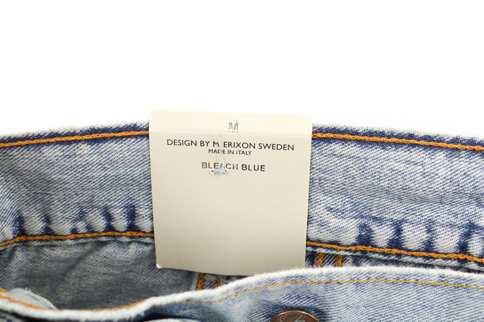 NUDIE JEANS Terry vyriška striukė M, džinsinio audinio, balinto audinio, plataus kaklo, su sagomis, medvilninė 