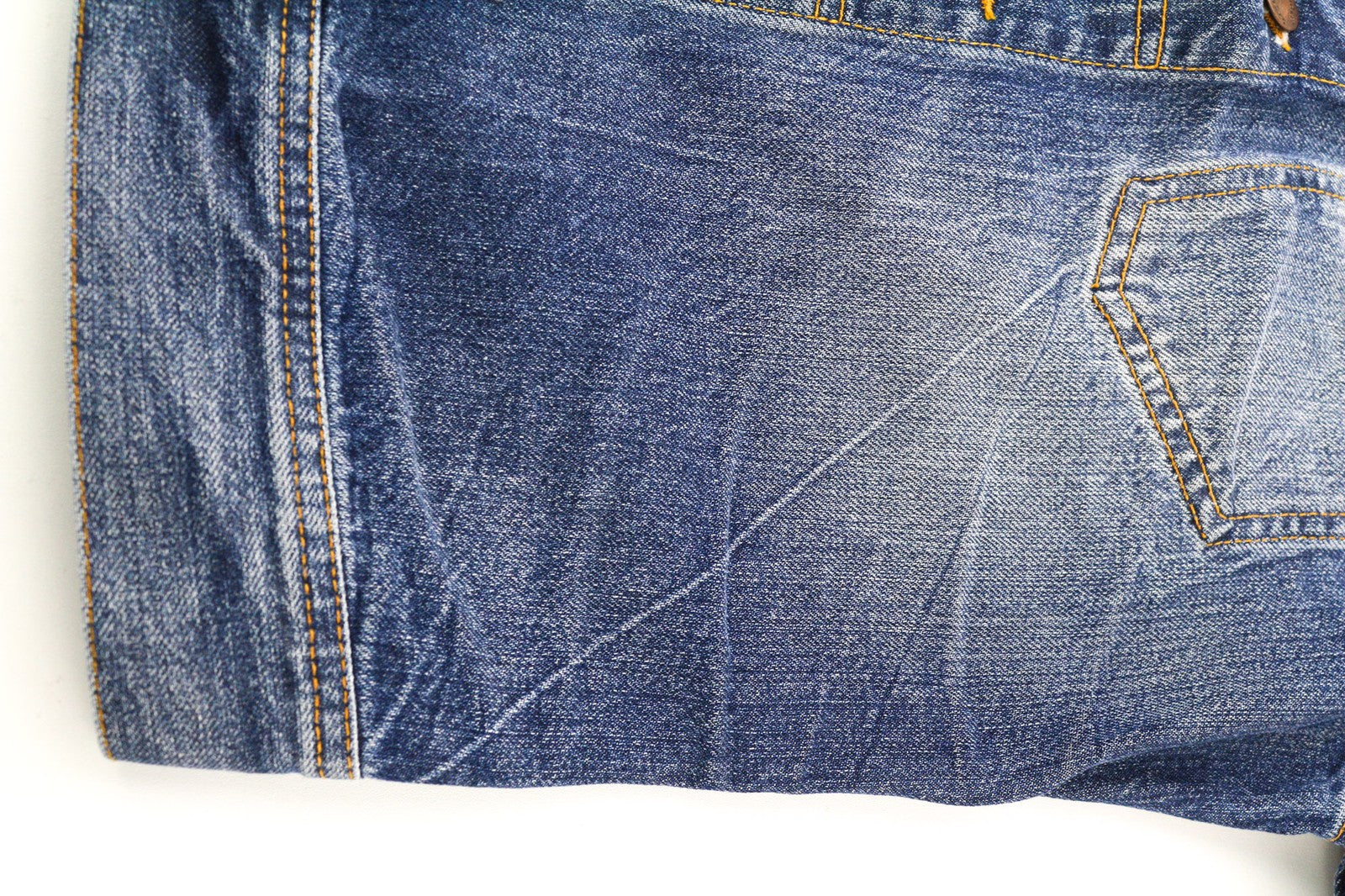 NUDIE JEANS Conny Org. Light Vintage Mens Jacket S  Cotton Denim Wash Blue