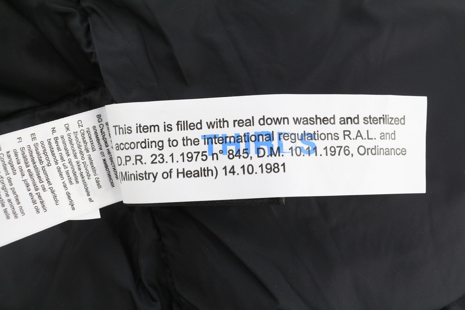 „The North Face Diablo“ pūkinė vyriška striukė S 700 su izoliacija ir logotipu bei pūkuota danga.