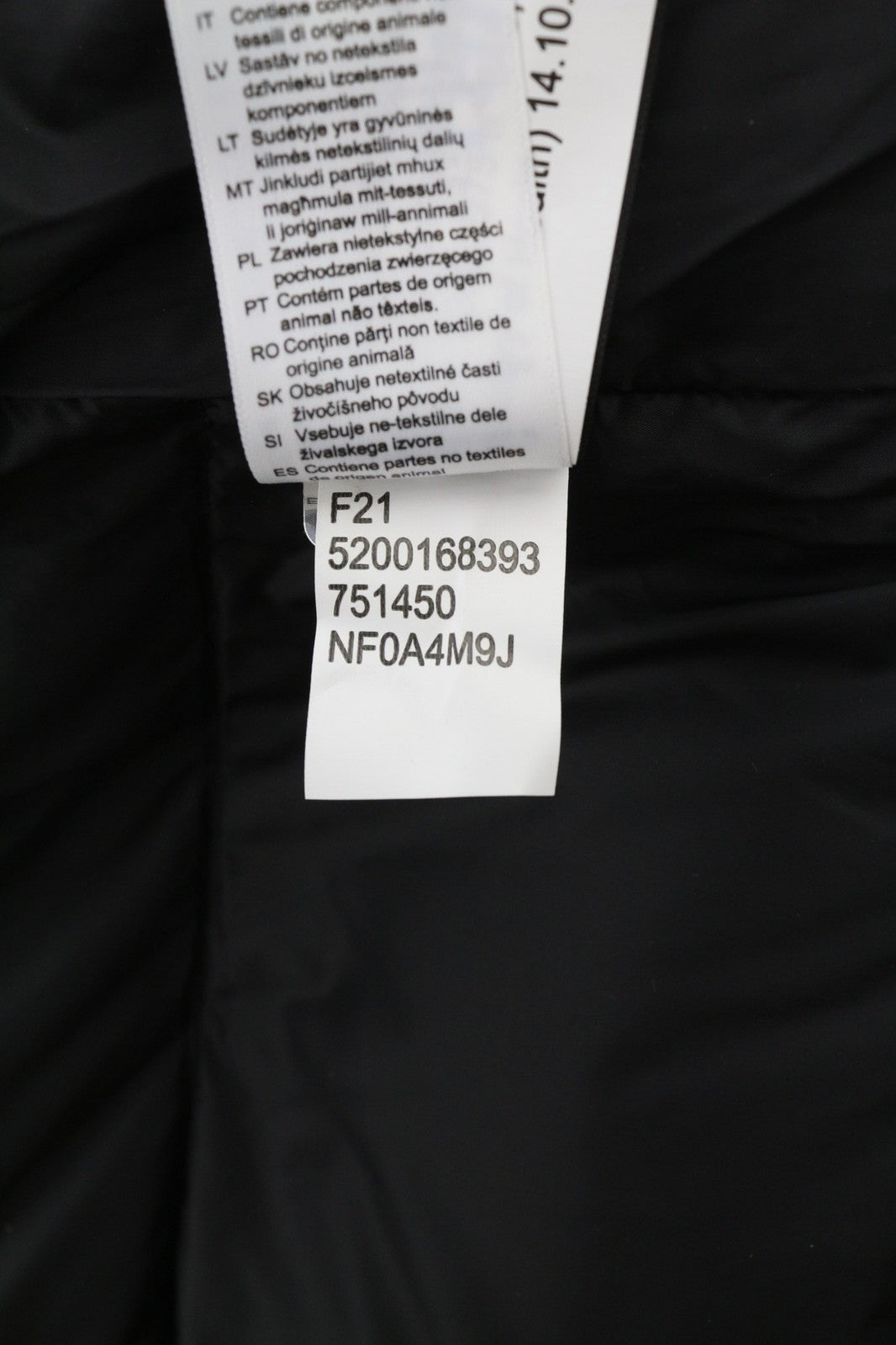 „The North Face Diablo“ pūkinė vyriška striukė S 700 su izoliacija ir logotipu bei pūkuota danga.