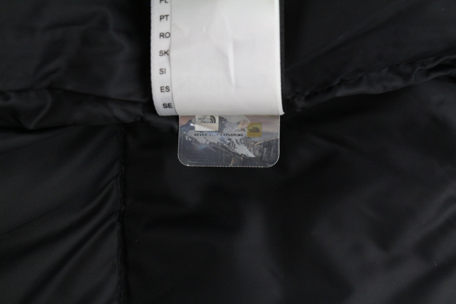 „The North Face Diablo“ pūkinė vyriška striukė S 700 su izoliacija ir logotipu bei pūkuota danga.