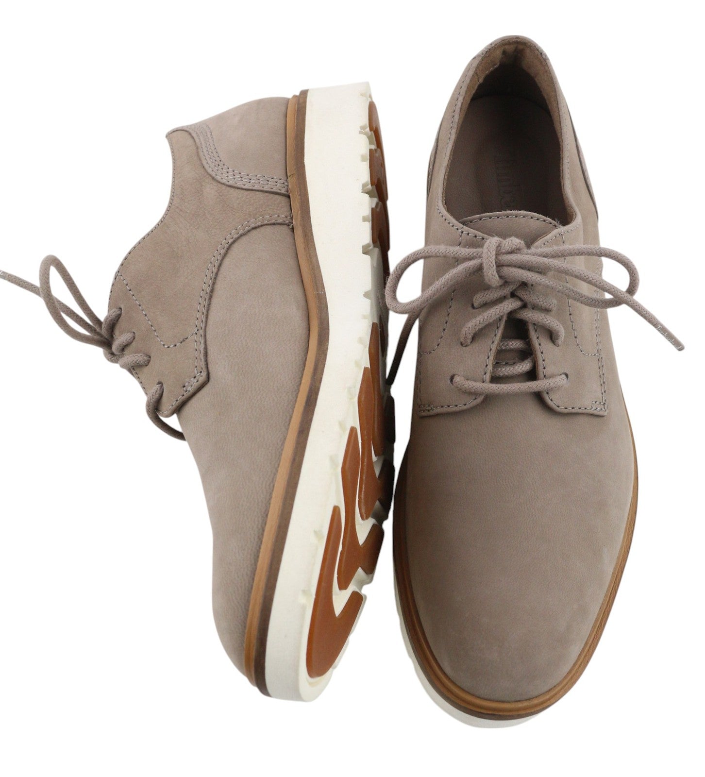 TIMBERLAND A1MLQ-A5619 moteriški batai EU37.5/38 pilkai rudi odiniai žemapadžiai su raišteliais 