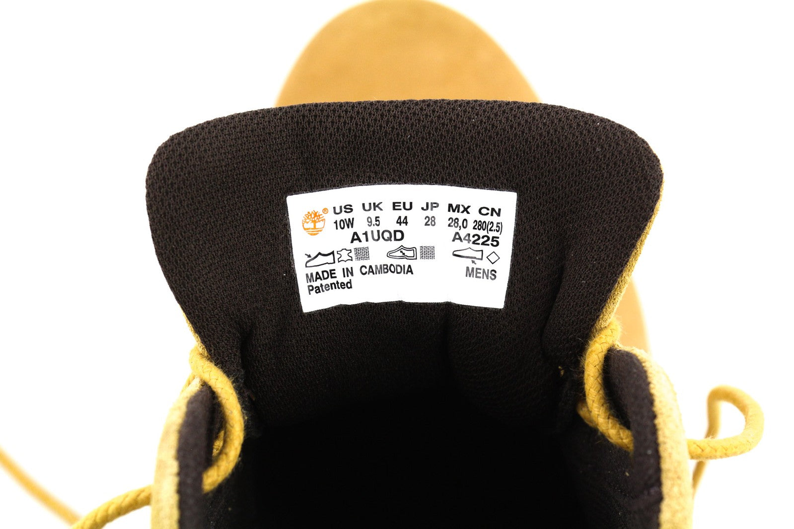 TIMBERLAND A1UQD-A5425 vyriški batai EU44/44.5 klasikiniai rudi odiniai aukštakulniai su raišteliais 