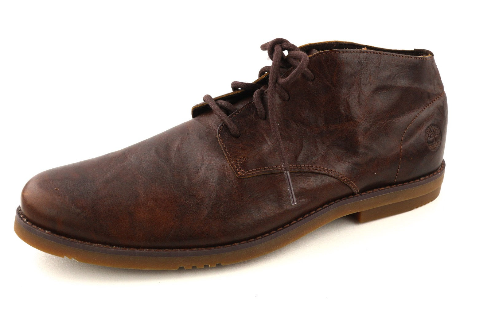 TIMBERLAND A22GK-A3619 vyriški batai EU43/43.5 tamsiai rudi laisvalaikio odiniai su raišteliais 