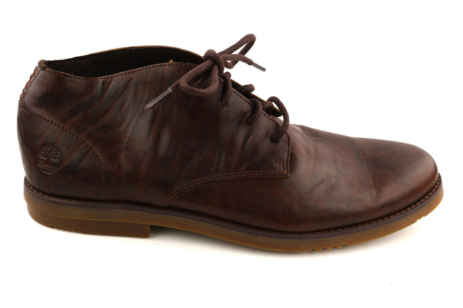 TIMBERLAND A22GK-A3619 vyriški batai EU43/43.5 tamsiai rudi laisvalaikio odiniai su raišteliais 