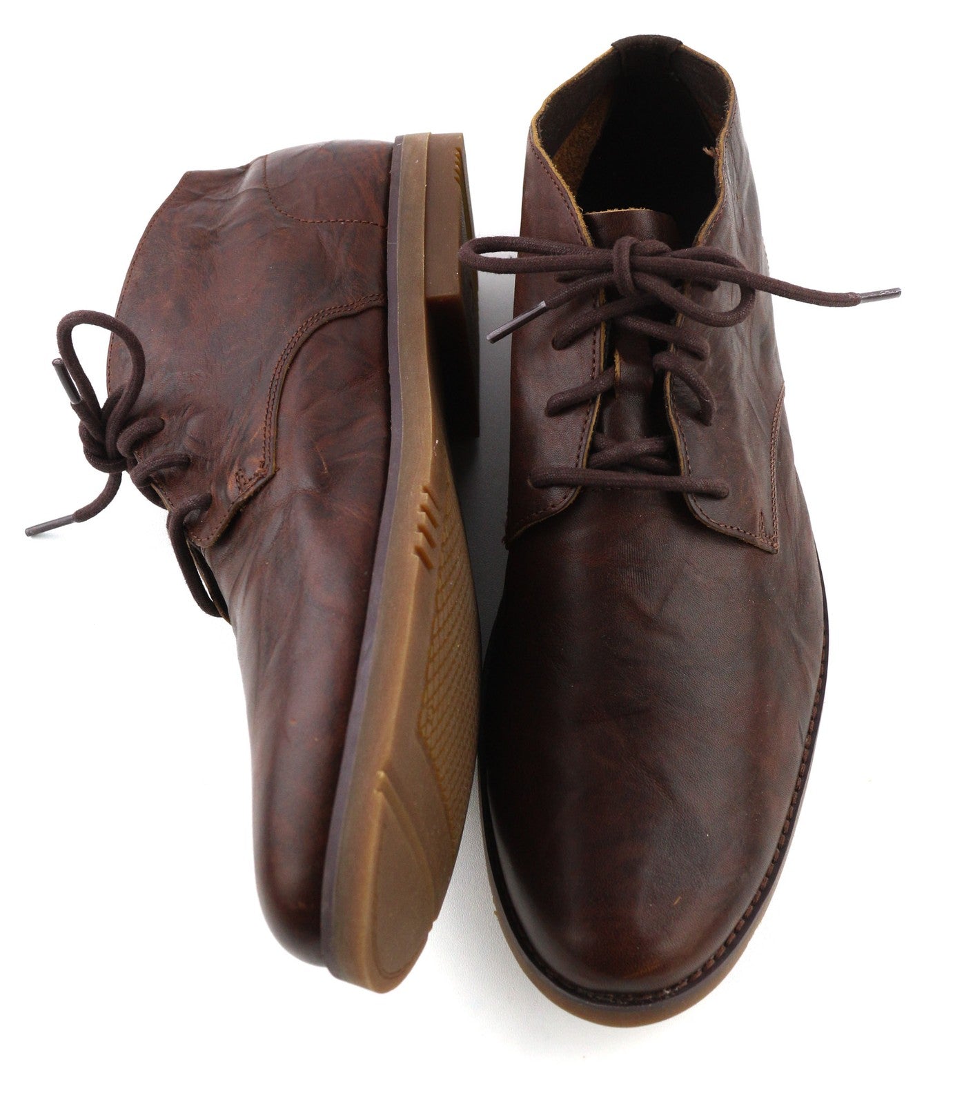 TIMBERLAND A22GK-A3619 vyriški batai EU43/43.5 tamsiai rudi laisvalaikio odiniai su raišteliais 