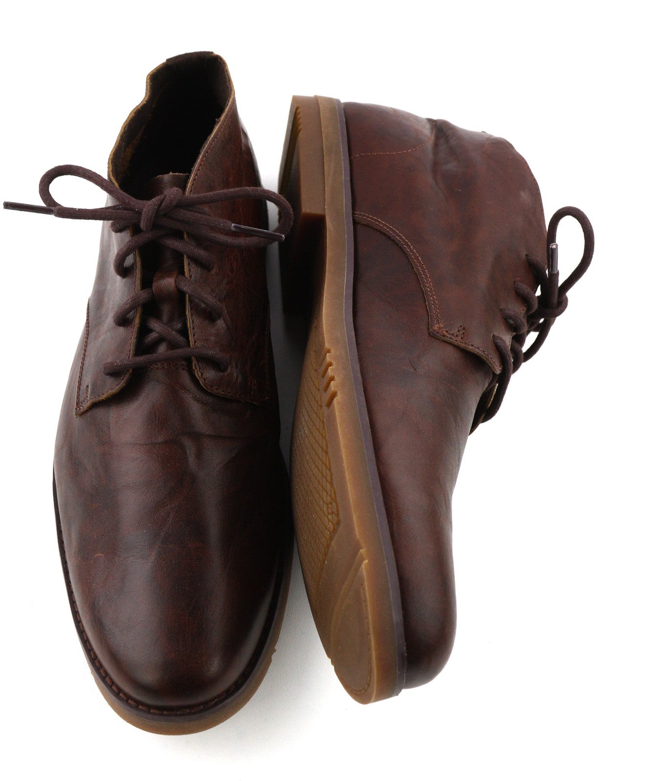 TIMBERLAND A22GK-A3619 vyriški batai EU43/43.5 tamsiai rudi laisvalaikio odiniai su raišteliais 