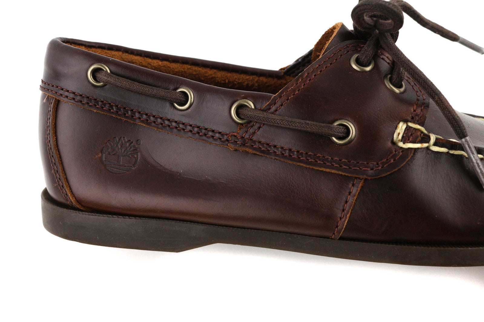 TIMBERLAND A199I-A4336 vyriški batai EU41/41.5 tamsiai rudi odiniai žemapadžiai mokasinai 