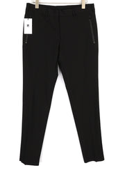 PT TORINO Lamda vyriškos kelnės 58 W38 juodos chino stiliaus neapdailintos apačios, plonas kirpimas, užtrauktukas 