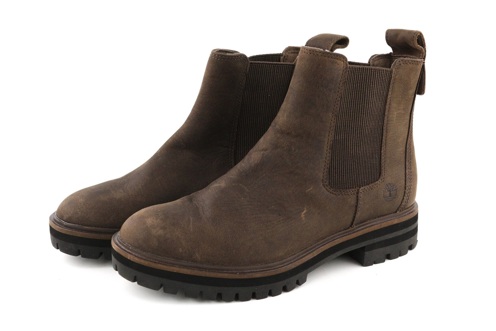 TIMBERLAND A29AH-A3919 moteriški batai EU37/37.5 tamsiai rudi laisvalaikio batai su užtrauktuku 