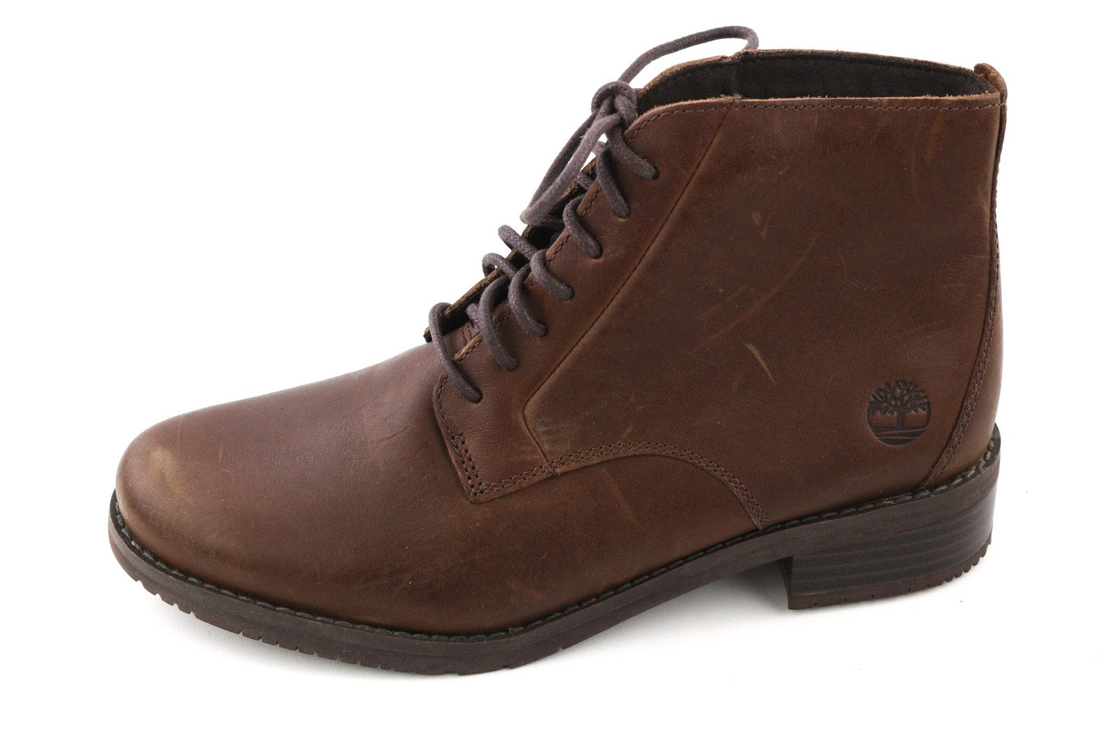 TIMBERLAND A2MKG-A6019 moteriški batai EU37.5/38 tamsiai rudi laisvalaikio odiniai su raišteliais 