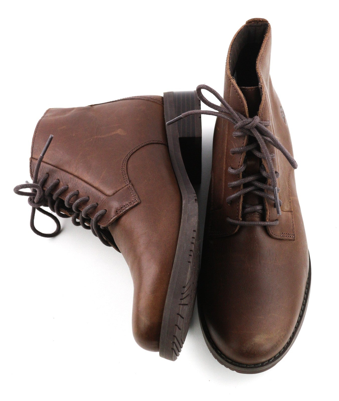 TIMBERLAND A2MKG-A6019 moteriški batai EU37.5/38 tamsiai rudi laisvalaikio odiniai su raišteliais 