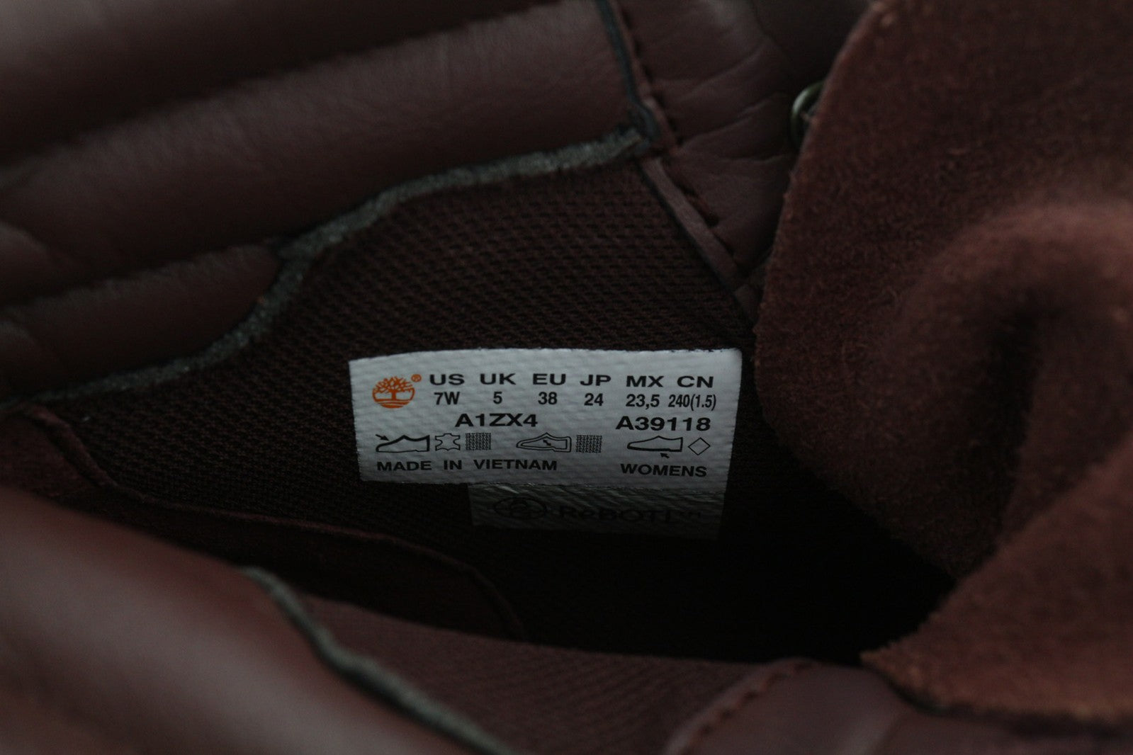 TIMBERLAND A1ZX4-A39118 moteriški batai EU38/38.5 violetiniai odiniai sportbačiai 