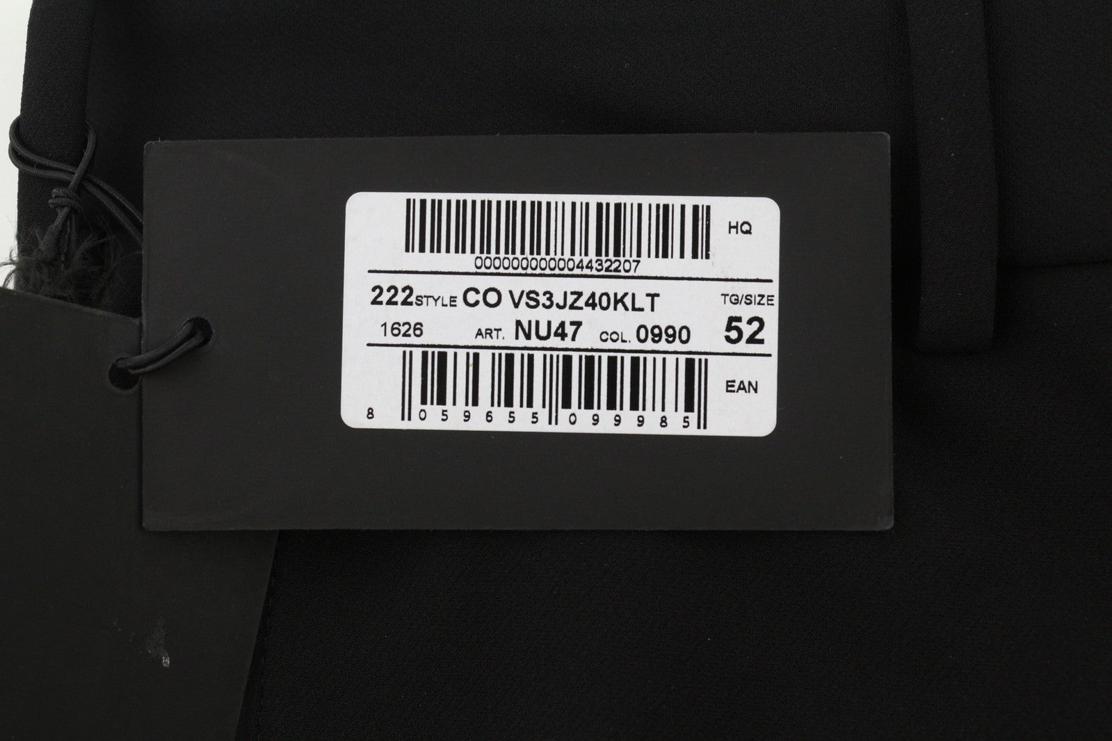 PT TORINO Lamda vyriškos kelnės 52 W33 juodos chino stiliaus, neapdailintas apvadas, plonas kirpimas, užtrauktukas 