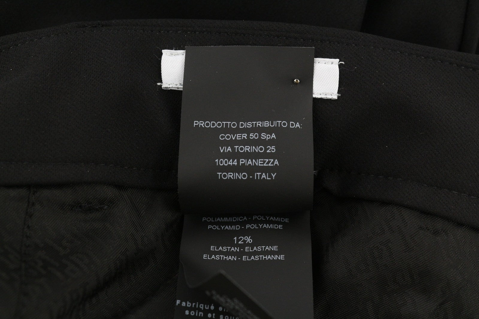 PT TORINO Lamda vyriškos kelnės 52 W33 juodos chino stiliaus, neapdailintas apvadas, plonas kirpimas, užtrauktukas 