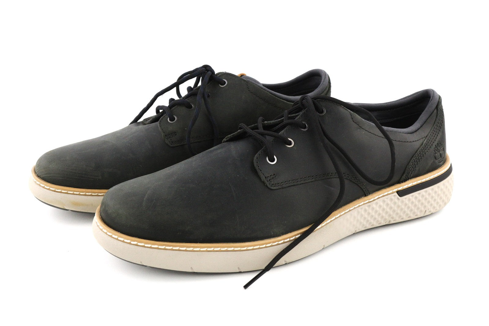 TIMBERLAND A1SQP-A4646 vyriški batai EU43.5/44.5 juodi laisvalaikio odiniai žemapadžiai batai su raišteliais 