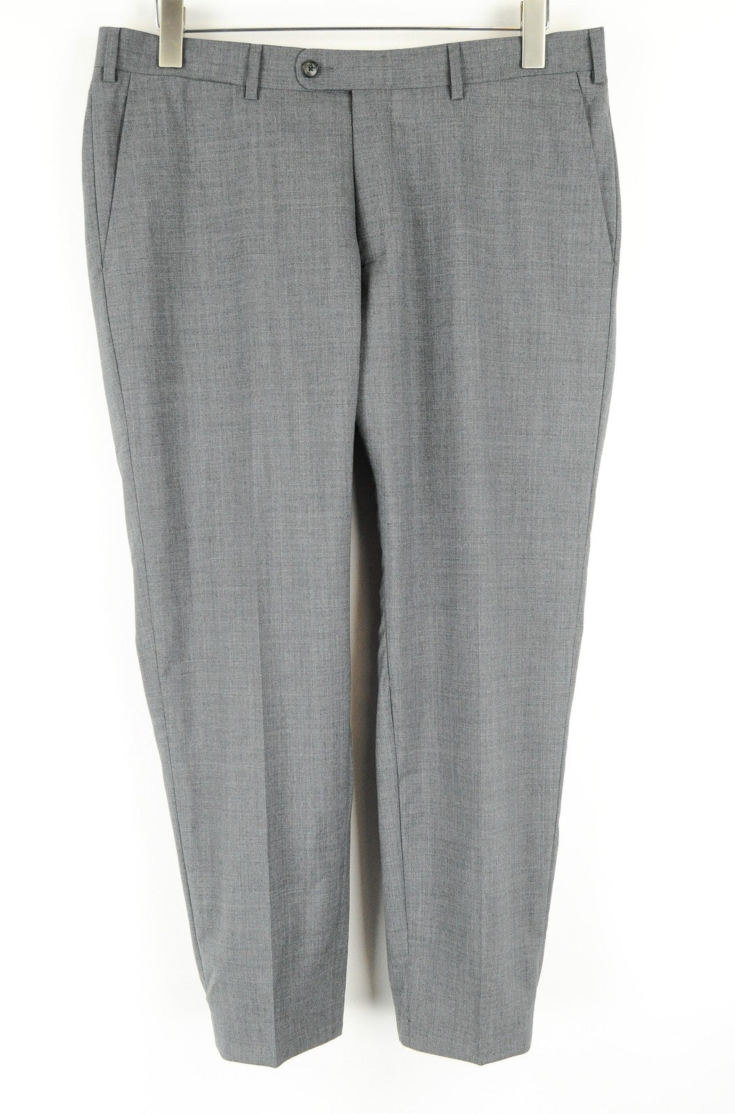 SUITSUPPLY  Mens Trousers UK40S Grey Wool Pleated Dress Lined Dress