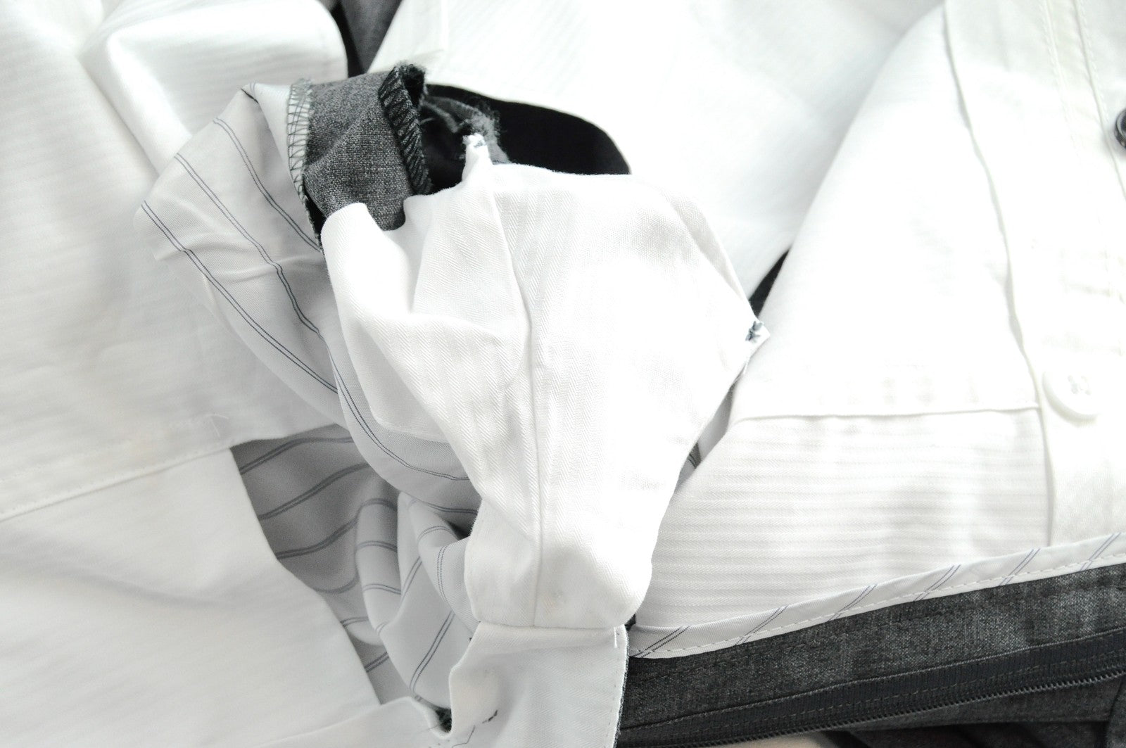 SUITSUPPLY  Mens Trousers UK40S Grey Wool Pleated Dress Lined Dress