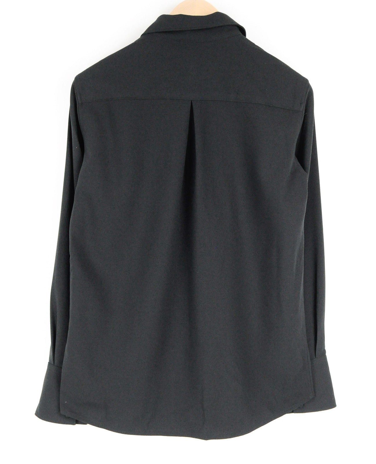 SUISTUDIO Alec Womens UK12 Shirt Black Button-Up Long Sleeve Pointed Collar