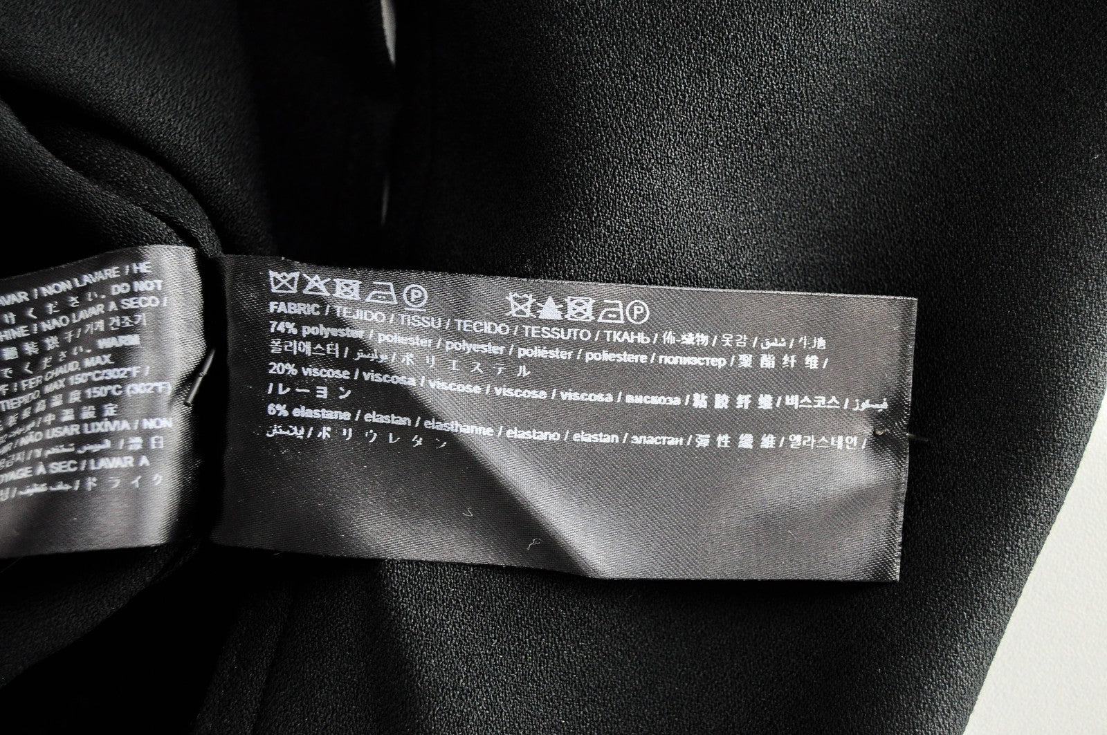 SUISTUDIO Alec Womens UK12 Shirt Black Button-Up Long Sleeve Pointed Collar