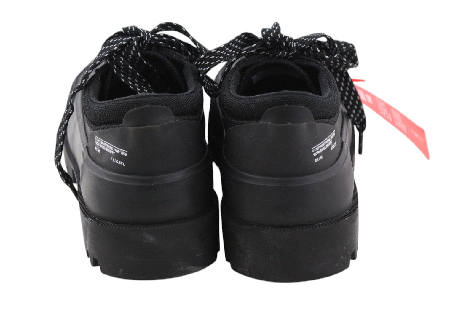 DIESEL D-Hiko SH X moteriški batai, EU39, juodi, unisex, žemakulniai, su raišteliais, RRP 300 € 