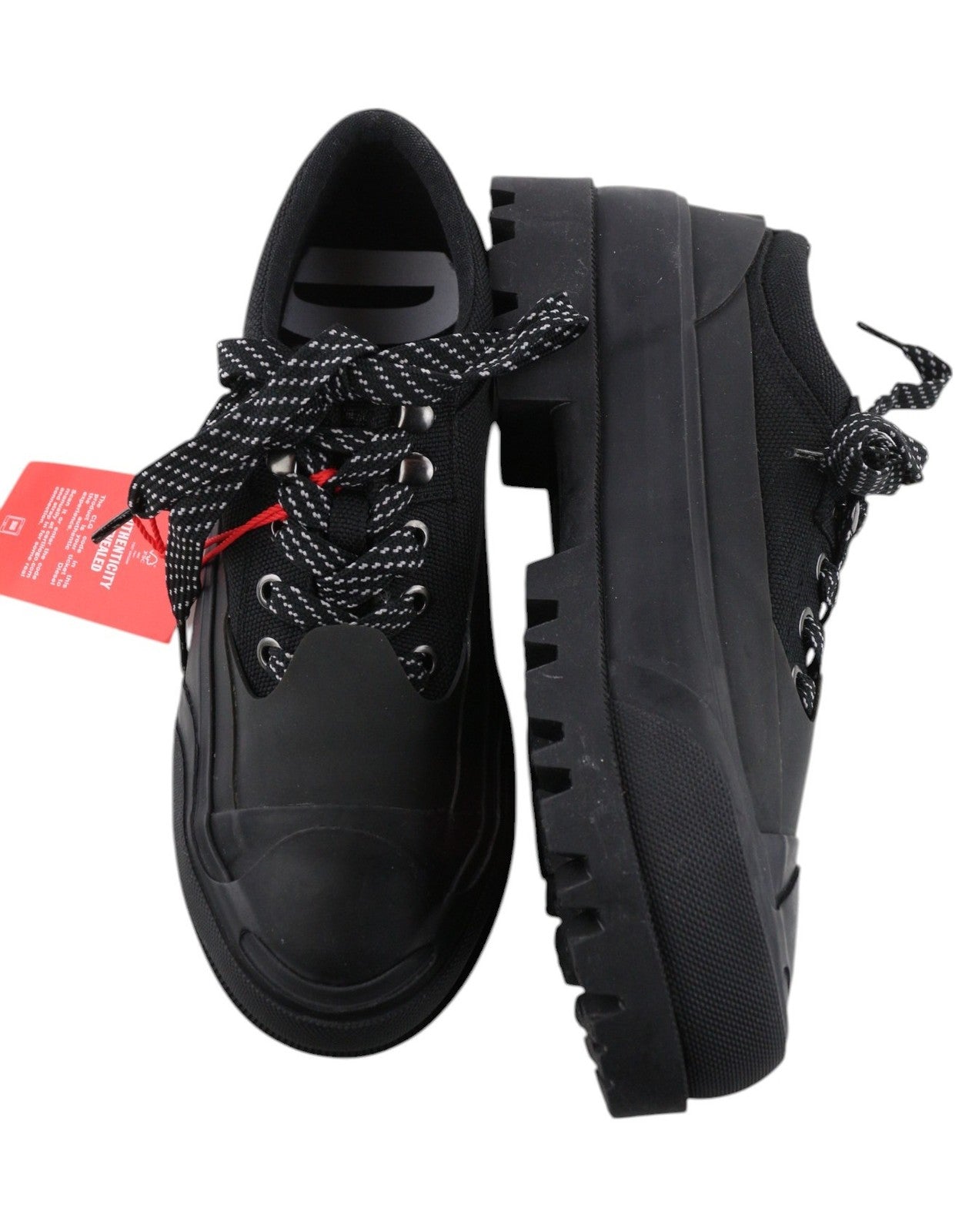 DIESEL D-Hiko SH X moteriški batai, EU39, juodi, unisex, žemakulniai, su raišteliais, RRP 300 € 